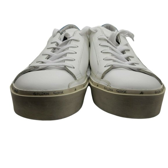 $560 Women's Sz 41 Golden Goose Hi Star Leather Lace Up Sneakers - Picture 6 of 12